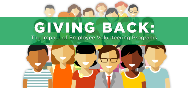 Employee volunteer programs can produce a return on corporate investment Digital Illustration of Crowd Representing Employee Volunteers